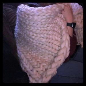 Hand Crafted Merino Wool Chunky Knit Throw Blanket